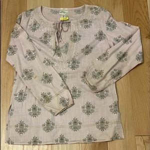 Old Navy Pastel Pink Tunic Blouse